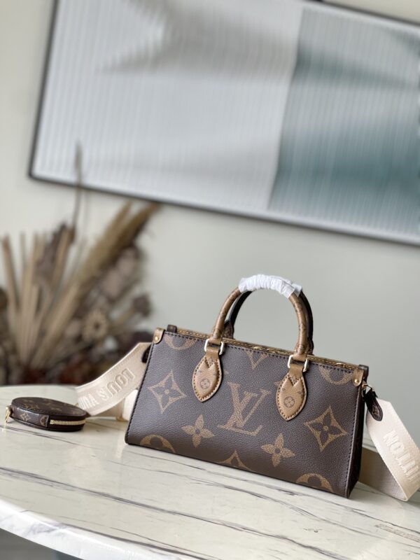 LV OnTheGo East West Monogram Reverse