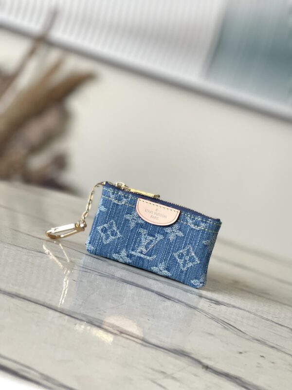 LV Key Pouch Denim