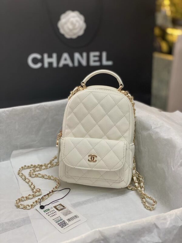 CC Mini Caviar Quilted Backpack