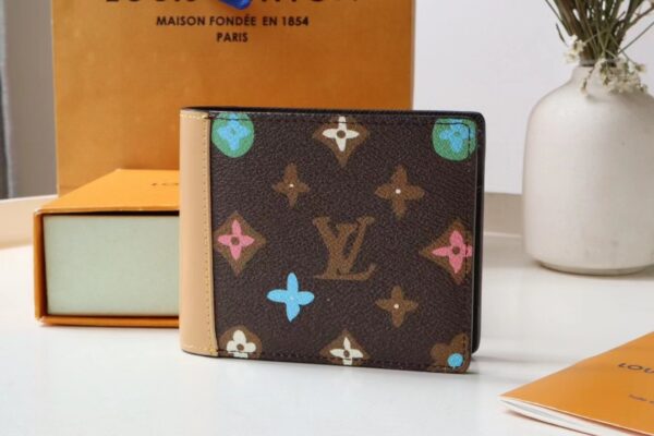 LV Multiple Wallet Chocolate Craggy Monogram